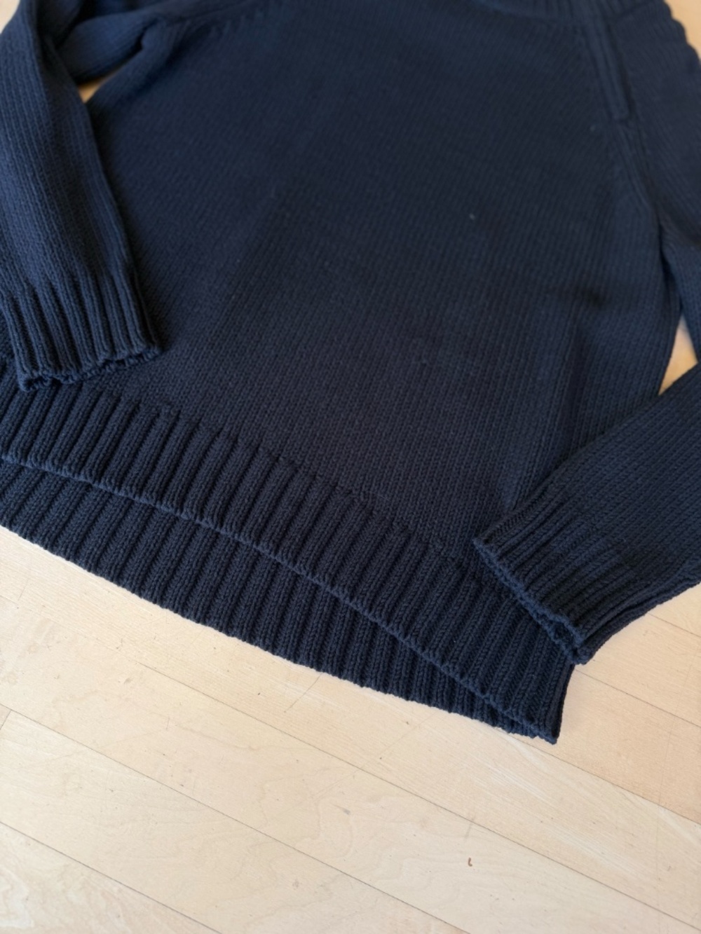 Lisa Todd Black Starlite zip funnel neck sweater, M, CB2837 - Picture 6 of 6